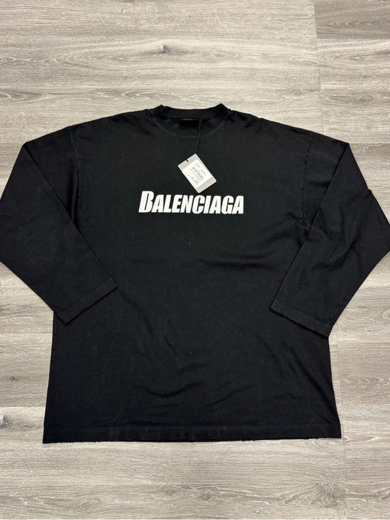 Balenciaga Other - Balenciaga Boxy Logo L/S T-shirt